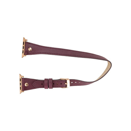 Vernon Double Tour Leather Bands for Apple Watch 9, Ultra 2 and SE