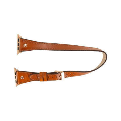 Vernon Double Tour Leather Bands for Apple Watch 9, Ultra 2 and SE