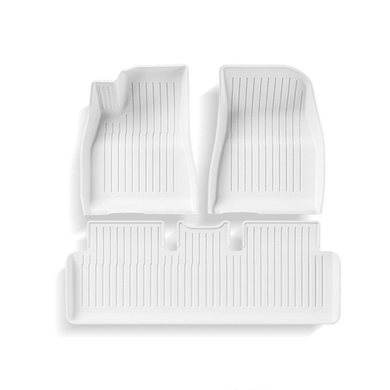 White TPE Floor Mats for Model 3 & Model Y