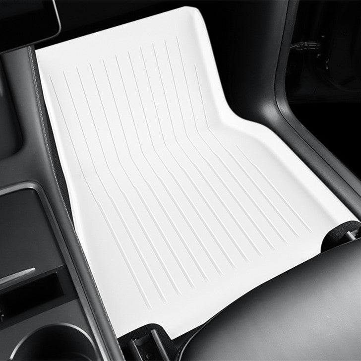 White TPE Floor Mats for Model 3 & Model Y
