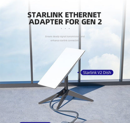 Wired Connection to RJ45 for Starlink Gen 2 Ethernet Adapter