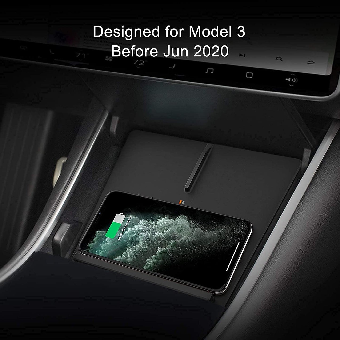 Center Console Wireless Charger for Tesla Model 3