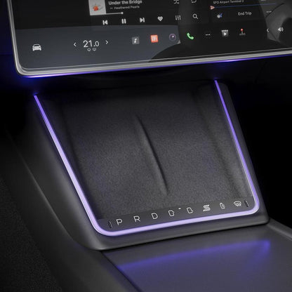 Wireless Charging Smart Button with Ambient Light for Model 3 Highland & New Model Y