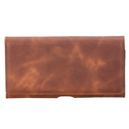 Yonkers Security Belt-Mounted Leather Phone Holster